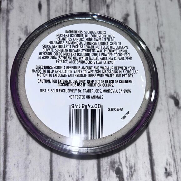 Trader Joe's Brazil Nut Body Scrub (SEALED) - Picture 2 of 2